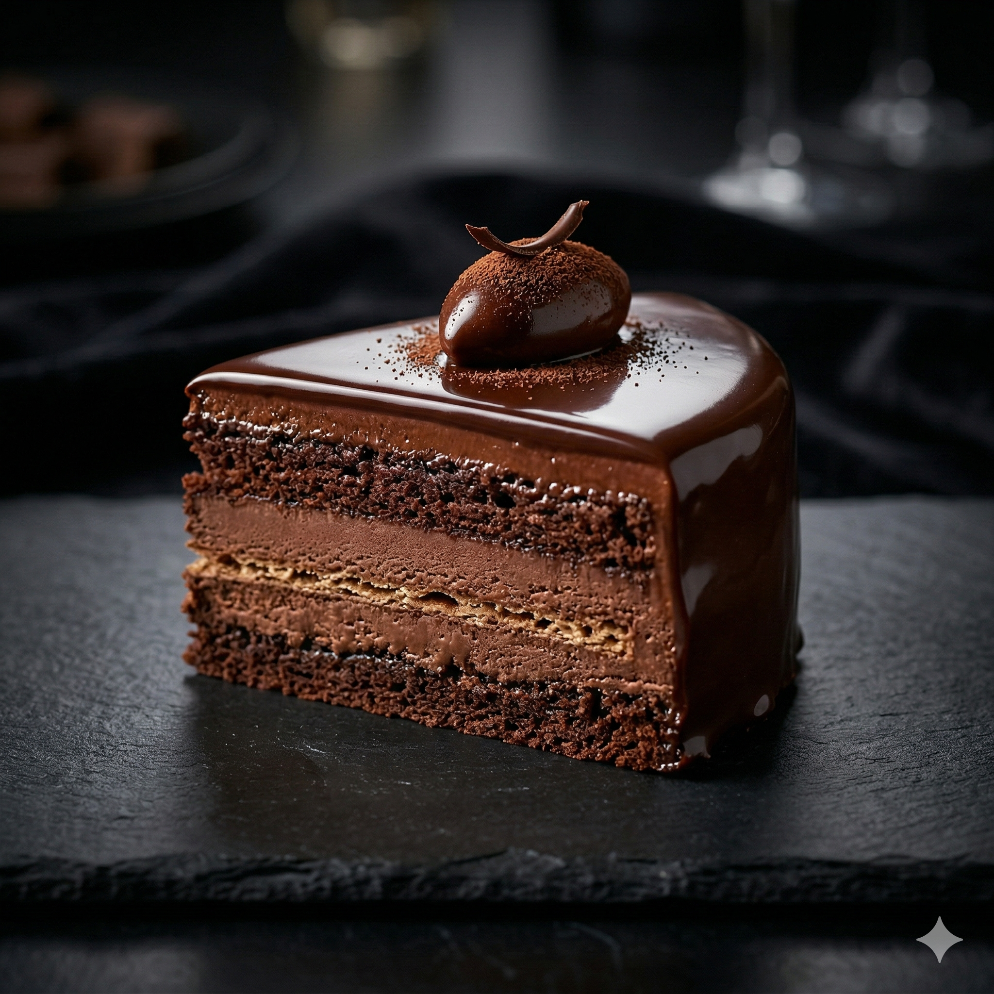 Chocolate Cake Slice